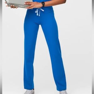 Wear Figs Royal Blue Livingston Scrub Pants XS